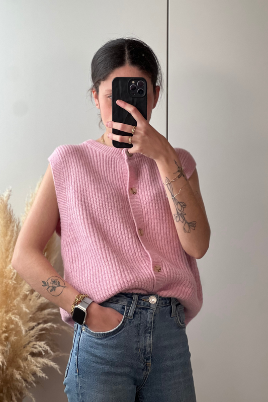 Gilet JULIANA Rose