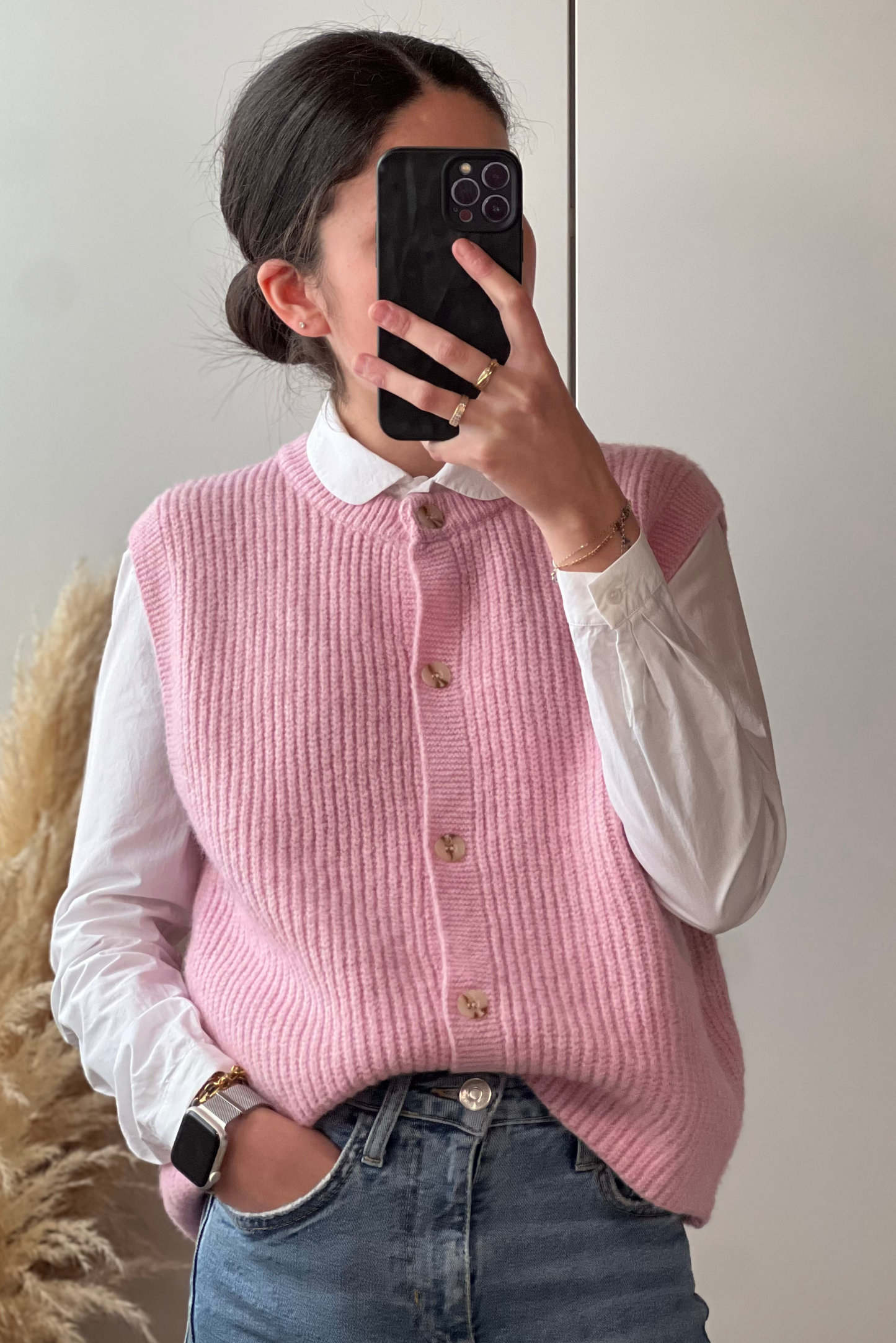 Gilet JULIANA Rose