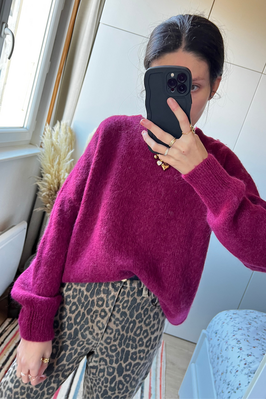Pull LÉO Bordeaux